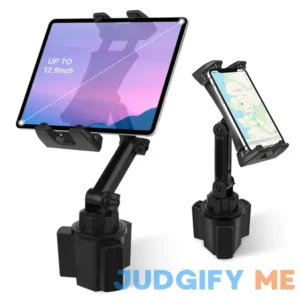 Cup Holder Car Tablet Mount Universal 360° Rotation Adjustable Long Arm Holder Stand for iPad Pro 12.9/11/10.5/9.7/Air/Mini 6/5/4
