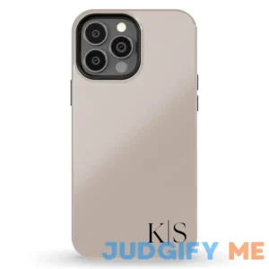 Custom Initials iPhone Case - Edge - Beige | by Artisticases