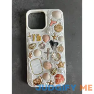Customizable Memor Inspired Handmade iPhone Case. Personalized w/ hand-picked seashells