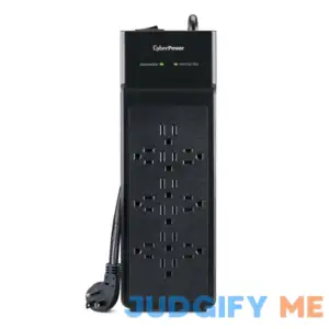 CyberPower B1206 3000 Joule Black Surge Protector with 12 Outlets and 6 ft Cord