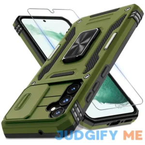 DEERLAMN for Samsung Galaxy A54 5G Case with Slide Camera Cover+Screen Protector