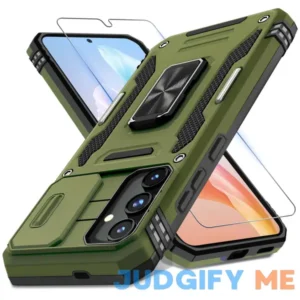 DEERLAMN for Samsung Galaxy S24+ Plus Case with Slide Camera Cover+Screen Protector (1 Pack)