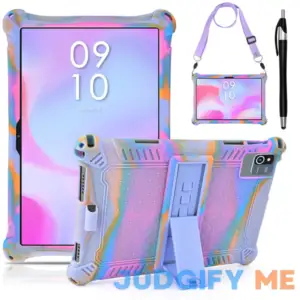 DETUOSI Okaysea 10.1 inch Silicone Tablet Case with Stylus Pen & Shoulder Strap