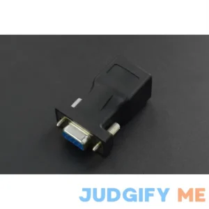 DTECH DB9 to RJ45 Serial Adapter RS232 Male to RJ-45 Female Ethernet Converter Compatible with Standard 9 Pin RS-232 Devices DB9 Male to RJ45