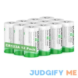 DURNERGY CR123A 3V Lithium Battery 12 Pack
