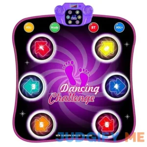 Dance Mat Toys Kids with Light-up 6-Button Wireless Bluetooth Built in Music