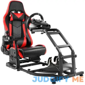 Dardoo G29 Adjustable Gaming Sim Cockpit With Red Seat Fits for Logitech G920 G923