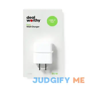 Dealworthy Single Port 20W USB-C Wall Charger