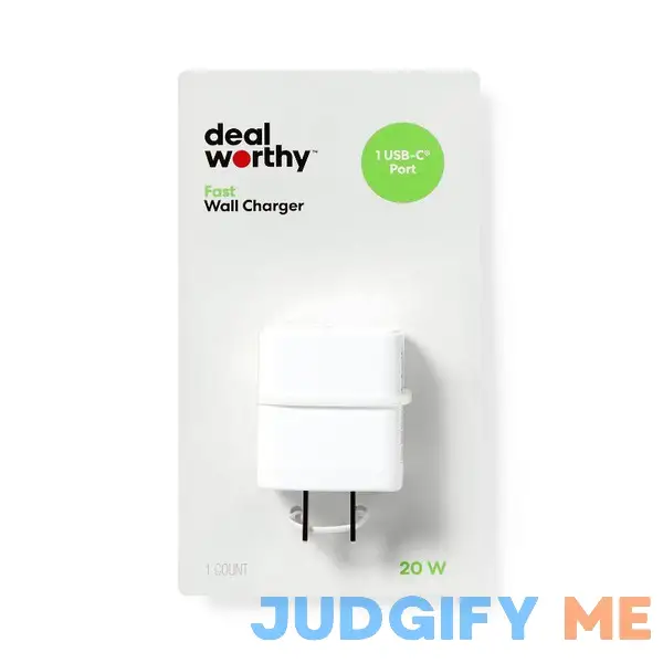 Dealworthy Single Port 20W USB-C Wall Charger Dealworthy Single Port 20W USB-C Wall Charger