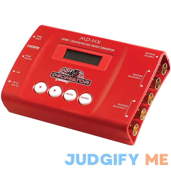 Decimator MD-HX HDMI & SDI Cross Converter with Scaling & Frame Rate Conversion Decimator MD-HX HDMI & SDI Cross Converter with Scaling & Frame Rate Conversion