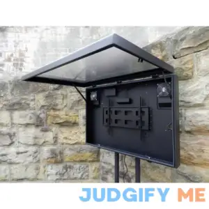 DeerTV Aluminum Outdoor TV enclosure cabinet waterproof TV case cover box for residential and commercial display monitor