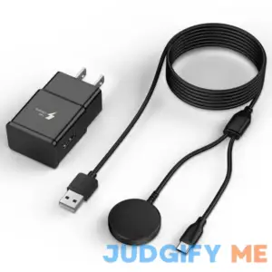 DelTucci 2 in 1 Samsung Watch Charger 6.6FT/2M Galaxy Watch Charger Cable with 18W USB A Fast Charger Power Adapter Plug for Samsung Galaxy Watch 6/5/4/3/2/1