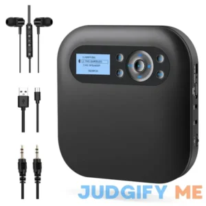 Desobry CD Player Portable Bluetooth CD Player with Speakers Portable CD Players for Home