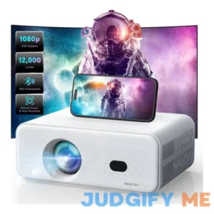 Dragon Touch Mini Projector with 5G WiFi 6 and Bluetooth