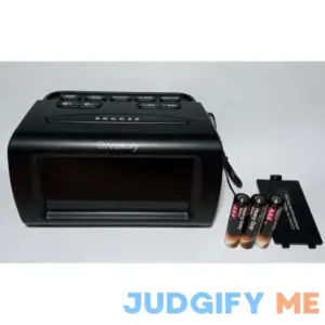 Dreamsky Alarm Clock Radios for Bedrooms with Battery Backup Large Big Numbers with Brightness Dimmer