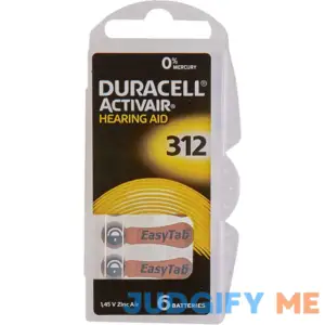 Duracell 312 Hearing Aid Batteries