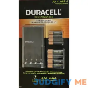 Duracell Charger with Four AA and Four AAA Rechargeable Batteries