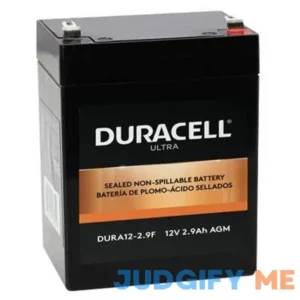 Duracell Ultra 12V 2.9Ah AGM Battery w/F1 Terminals