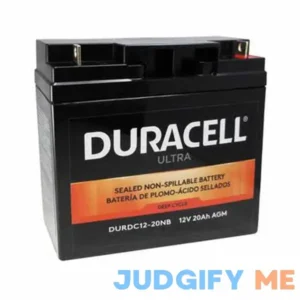 Duracell Ultra 12V 20Ah AGM Deep Cycle Battery w/M6 Terminals