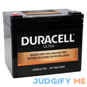 Duracell Ultra 12V 35Ah AGM Battery w/M6 Terminals