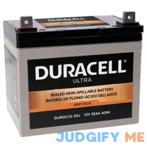 Duracell Ultra 12V 35Ah Deep Cycle AGM SLA Battery with J Terminals