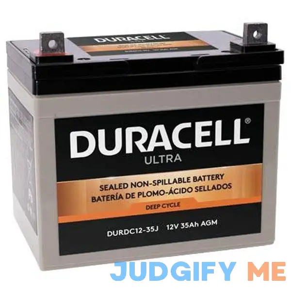 Duracell Ultra 12V 35Ah Deep Cycle AGM SLA Battery with J Terminals Duracell Ultra 12V 35Ah Deep Cycle AGM SLA Battery with J Terminals