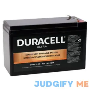Duracell Ultra 12V 7Ah AGM SLA Battery with F1 Terminals SLA12-7F