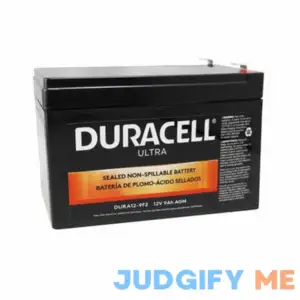 Duracell Ultra 12V 9Ah AGM SLA Battery with F2 Terminals