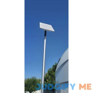 EEZ RV Products 10ft Retractable Aluminum Pole with Starlink Adapter Installed Gen2 Suitable for Ladder Mounting Bracket and Bumper Mounting Bracket