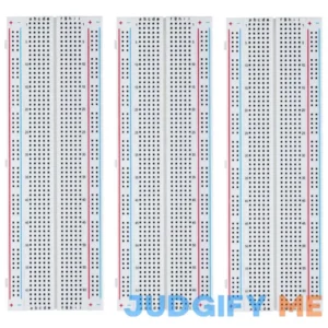 ELEGOO 3pcs Breadboard 830 Point Solderless Prototype PCB Board Kit for Arduino Proto Shield Distribution Connecting Blocks