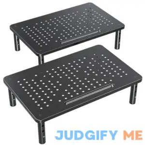 ELIVED 2 Pack Monitor Stand Riser 3 Height Adjustable Monitor Stand for Laptop