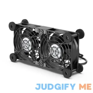 ELUTENG Dual Cooling Fan Whisper Quiet 80mm USB Fan 3 Adjustable High Speed USB Port Heatsink Fan Compatible for PS4