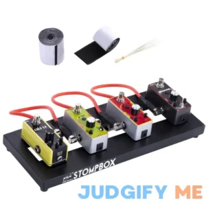 ENO MUSIC 14" Mini Pedal Board Guitar Effects Compact Small Pedalboard with Pedals Mountain Tape & Cable Tie