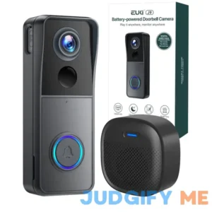 EUKI Wireless Video Doorbell Camera with Chime