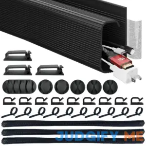 EVEO Desk Cable Management Kit - Cord Organizer Cable Management Under Desk | Cable Raceway