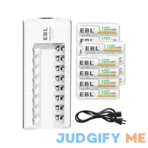 Ebl Rechargeable AAA Batteries 16-Packs with AA AAA Smart Battery Charger