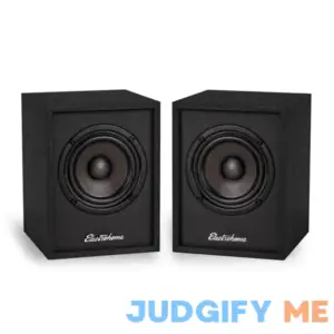Electrohome Huntley Powered Bookshelf Speakers with Built-in Amplifier
