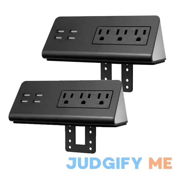 Emerising 2-Pack Desk Edge Mount Power Strips with 4 USB Ports & 3 AC Power Outlets for Home and Office Desktop Charging Bucket Emerising 2-Pack Desk Edge Mount Power Strips with 4 USB Ports & 3 AC Power Outlets for Home and Office Desktop Charging Bucket