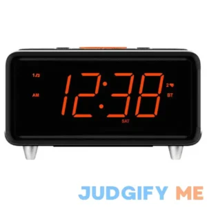 Emerson Radio Emerson SmartSet Dual Alarm Clock Radio with Bluetooth Speaker and 1.4 inch Orange LED Display