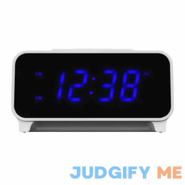 Emerson Radio Smartset PLL Am & Fm Dual Alarm Clock Radio With 0.9 Blue LED Display & Decor CKS1500 Emerson Radio Smartset PLL Am & Fm Dual Alarm Clock Radio With 0.9 Blue LED Display & Decor CKS1500