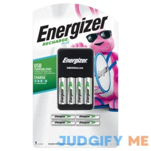 Energizer Recharge Plus USB Charger for NiMH Rechargeable 4-aa & 4-aaa Batteries