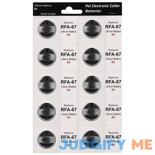 Enerpe Rfa-67 Rfa-67d-11 6v Replacement Battery Long-Lasting & High Capacity Compatible With Petsafe Electronic Collars Pack Enerpe Rfa-67 Rfa-67d-11 6v Replacement Battery Long-Lasting & High Capacity Compatible With Petsafe Electronic Collars Pack