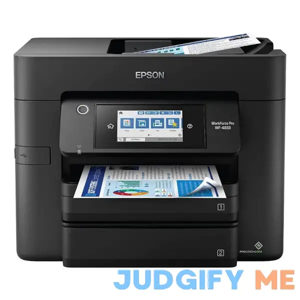 Epson WorkForce Pro Wf-4833 Wireless All-in-One Printer with Auto 2-Sided Print Epson WorkForce Pro Wf-4833 Wireless All-in-One Printer with Auto 2-Sided Print