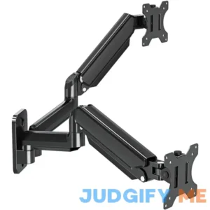 ErgoFocus Dual Monitor Wall Mount for 13 to 32 Inch Computer Screens Monitor Mounts for 2 Monitors Holds Up to 19.8lbs Each