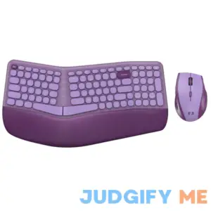 Ergonomic Wireless Keyboard and Mouse Combo - 2.4GHz USB Receiver
