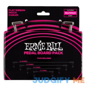 Ernie Ball Flat Ribbon Patch Cables Pedalboard Multi-Pack