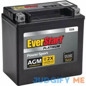 Everstart Premium AGM Power Sport Battery TX14