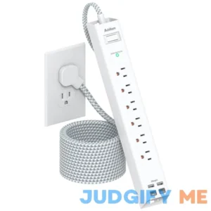 Extension Cord 10 ft - Long Power Strip Surge Protector