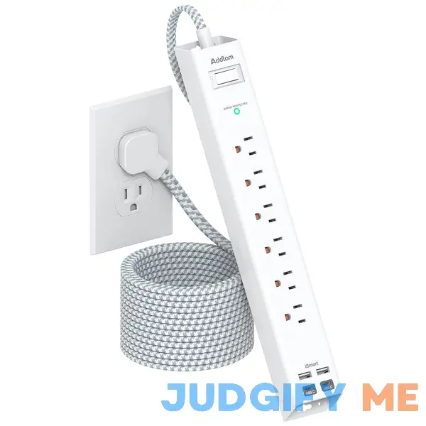 Extension Cord 10 ft - Long Power Strip Surge Protector Extension Cord 10 ft - Long Power Strip Surge Protector