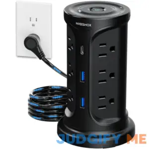 Extension Cord with Multiple Outlets Surge Protector Tower Power Strip with Surge Protection
